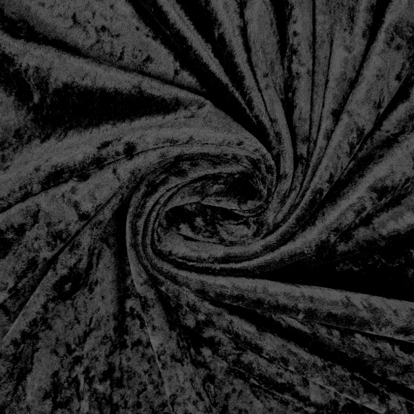 Crushed Velvet - Black